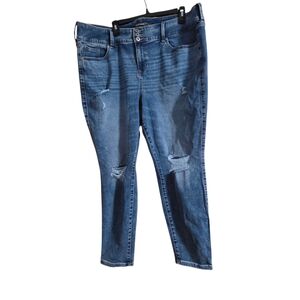 Torrid 22S Distressed Super Soft Skinny Jegging